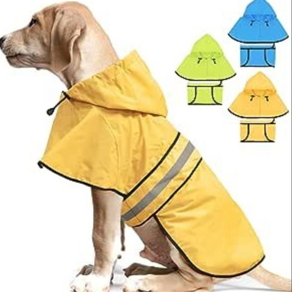 LRG-WEESIBER Waterproof Adjustable Dog Raincoat - Picture 1 of 2